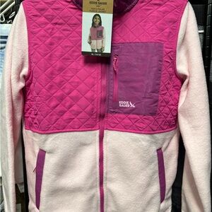 Eddie Bauer Kids Two-Tone Pink Fleece Jacket